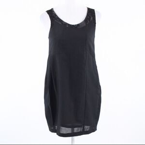 BNX black sleeveless shift dress S